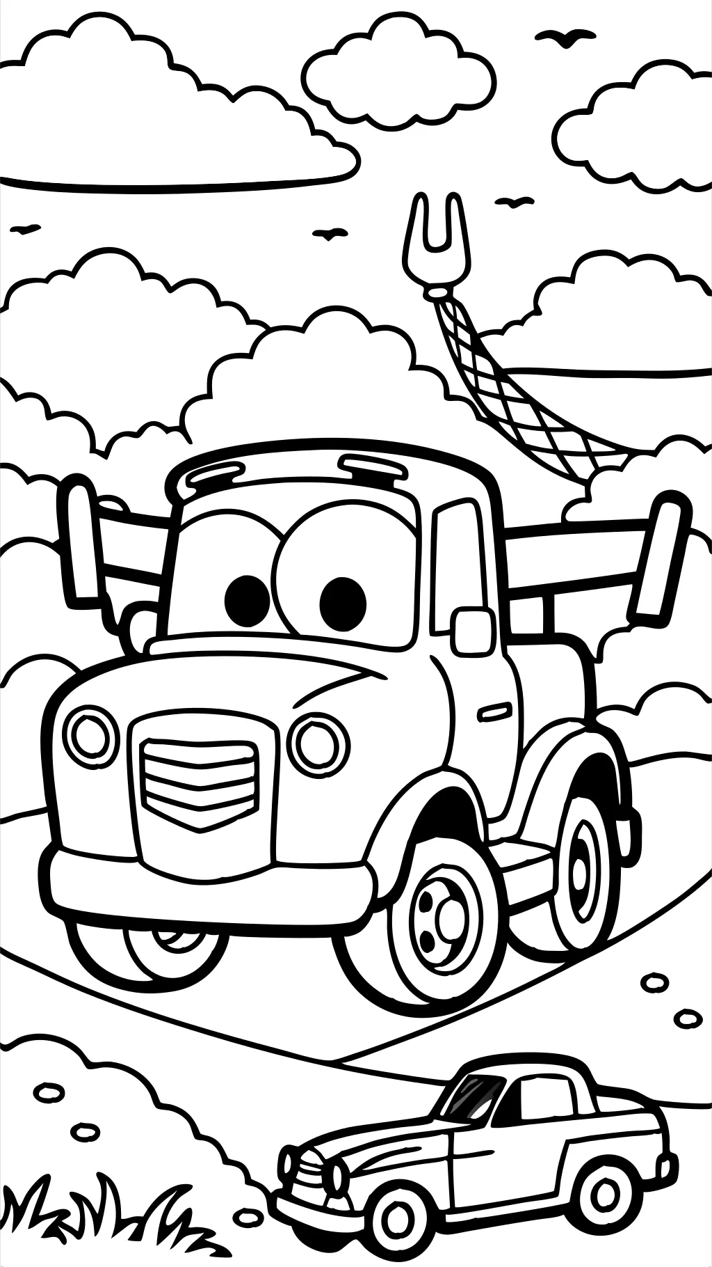 mater coloring pages tow mater drawing tomater drawing